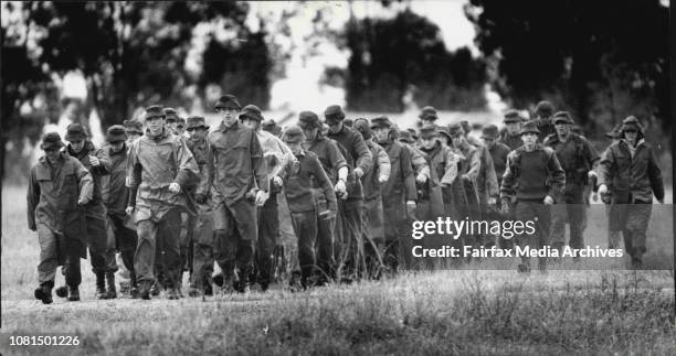 Cadets from NSW at Singleton Army camp for a week of training. "We aren't training little killers, as we were once accused of *****. September 27,...