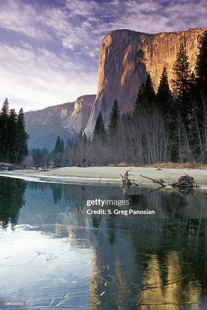 Yosemite El Capitan Mountain During Winter