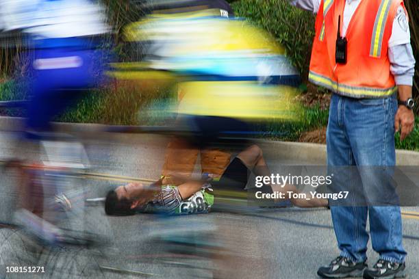 bike race injury motion blur - graphic accident photos stock pictures, royalty-free photos & images