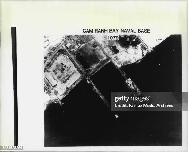 Cam Ranh Bay Naval Base, 1979 -- They released which they claim show Russian build up at Cam Rahn Bay airfield in Vietnam.Admiral Lyons, commander in...