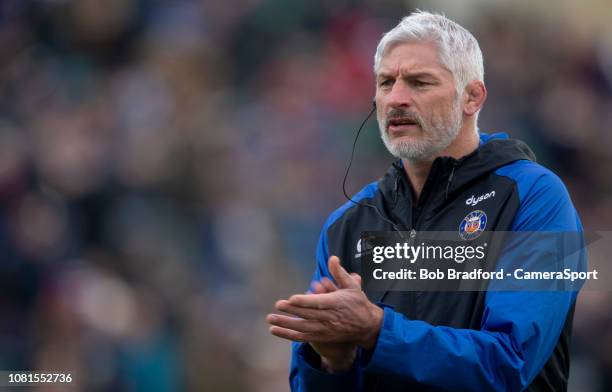 Bath Rugby's Head Coach Todd Blackadder during the Champions Cup match between Bath Rugby and Wasps at Recreation Ground on January 12, 2019 in Bath,...