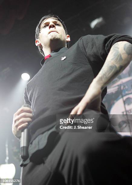 Joel Madden of Good Charlotte during KROQ Almost Acoustic Christmas - Night Two - Show at Universal Amphitheatre in Universal City, CA, United States.