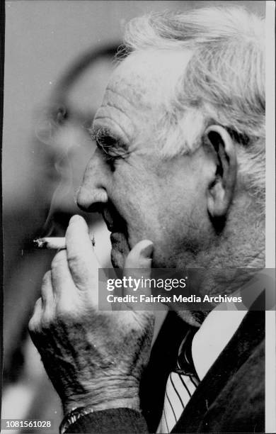 Arthur Alan Thomas who was twice convinced of murder and then reprieved by the New Zealand Government Addressing a group of Barristers in Auckland...