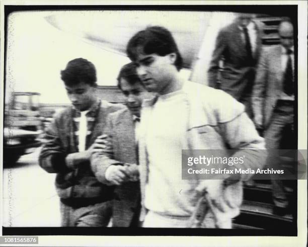 Pics from Atn 7 on the Guerreiro family whose two children were killed in a bomb blast at Frankfurt Airport. June 26, 1985. .