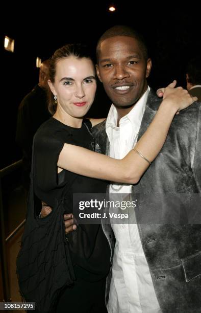 Naomi Wilding and Jamie Foxx during GQ Magazine Celebrates its 2004 Men of the Year - After Party at Ago Restaurant in Los Angeles, California,...