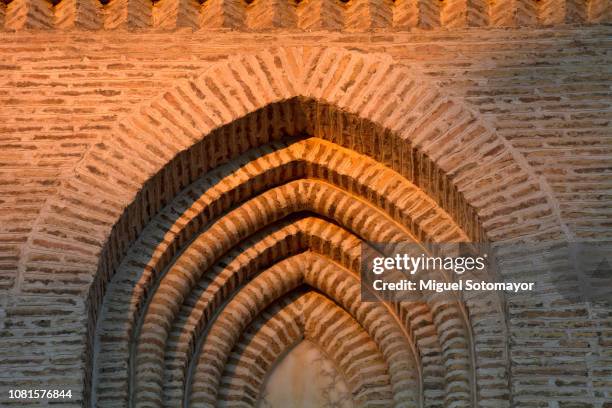 the church of santa maría magdalena of the city of zaragoza - zaragoza city stock pictures, royalty-free photos & images