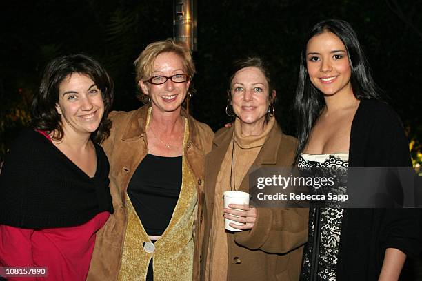 Alesia Weston and Michelle Satter of The Sundance Institute, Carrie Frazier and Catalina Sandino Moreno of Maria Full of Grace