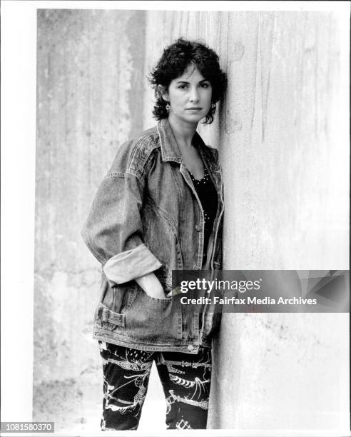 Actress..Peta Toppano...Balmain. March 27, 1987. .