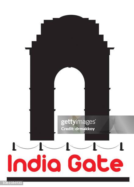 india gate - india gate stock illustrations