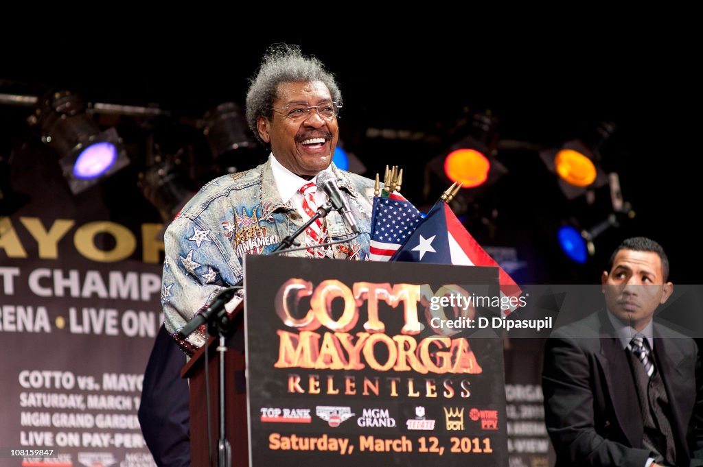 Bob Arum & Don King Press Conference To Announce Miguel Cotto Vs. Ricardo Mayorga