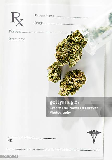 medical marijuana - cannabis terapeutica foto e immagini stock