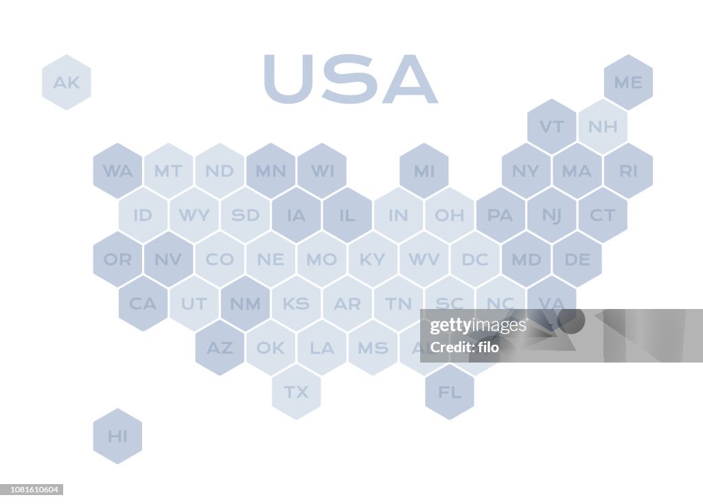 State Map Data United States Data Map High-Res Vector Graphic - Getty Images