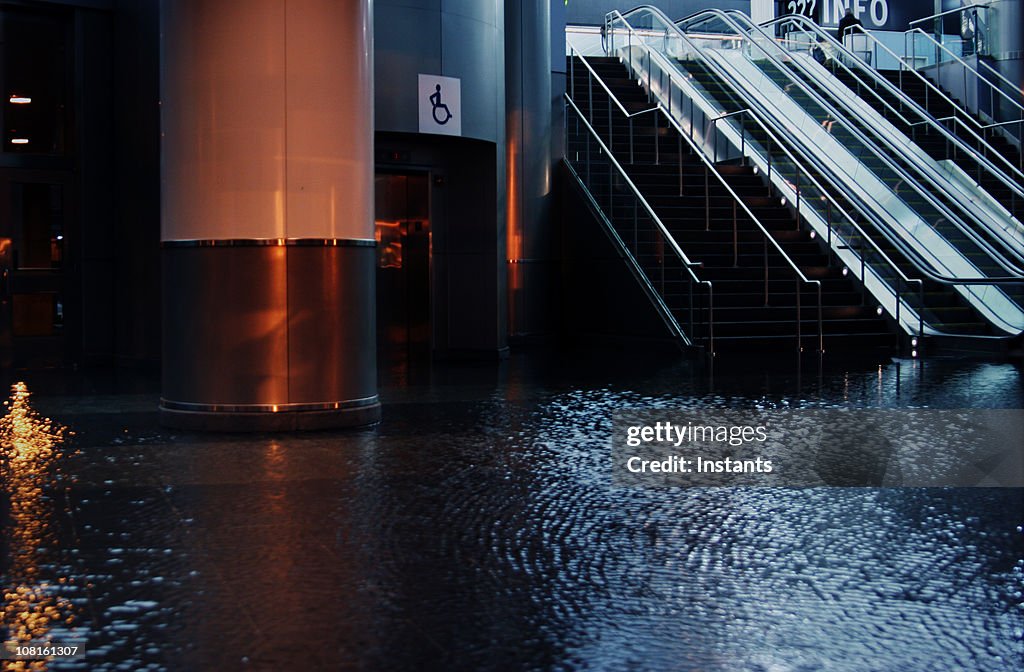 Flooded building