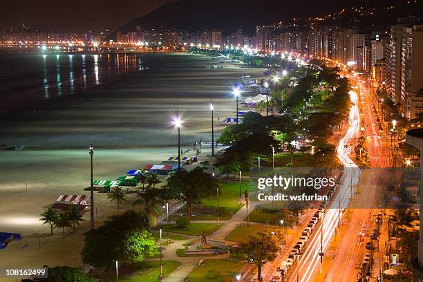 das nachtleben - boulevard strand stock-fotos und bilder