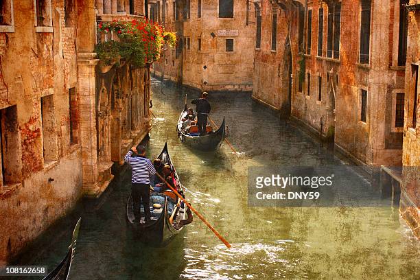 canals of venice - venice italy stock pictures, royalty-free photos & images