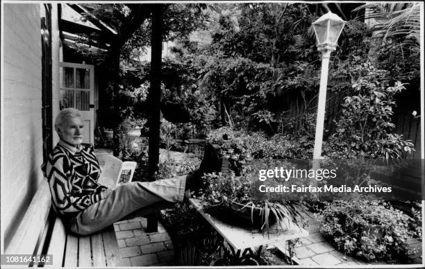 Garden book publisher Gilbert Teague in his garden at Balmain.Florilegium is a book publishing and distribution company that caters for the serious...
