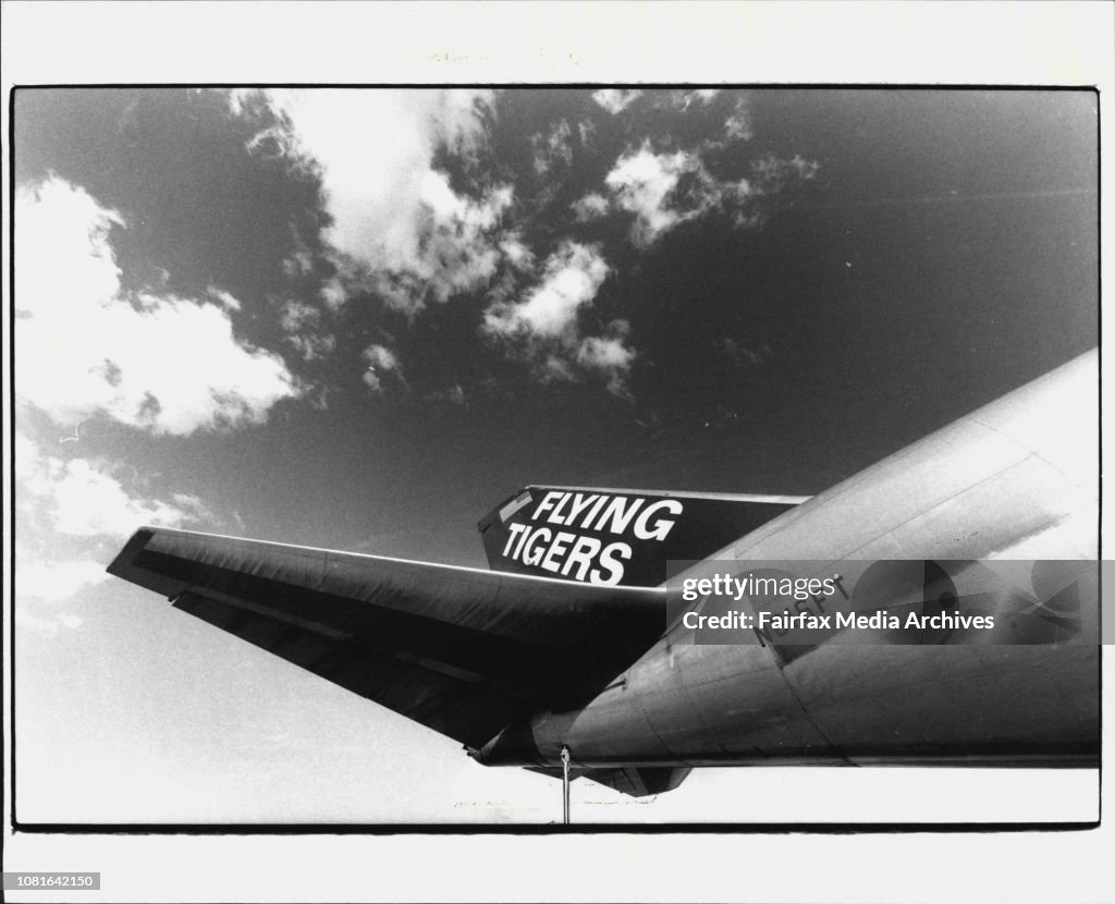 The "Flying Tigers".400 head of cattle were loaded onto a 747 owned by "Flying Tigers" airlines who are now operating into Australia on a regular basis. This lot are flying to Seoul in Korea. Russians are not expected to intercept.