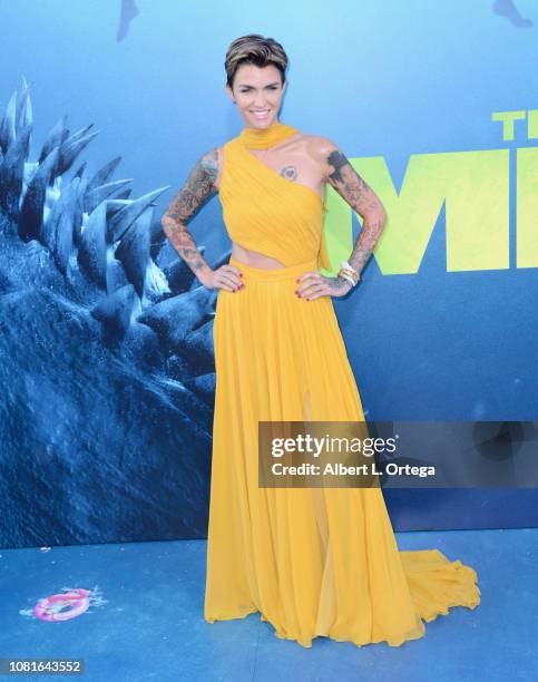 Meg Ruby Rosen Warner Bros Pictures And Gravity Pictures Premiere Of The Meg Arrivals ...