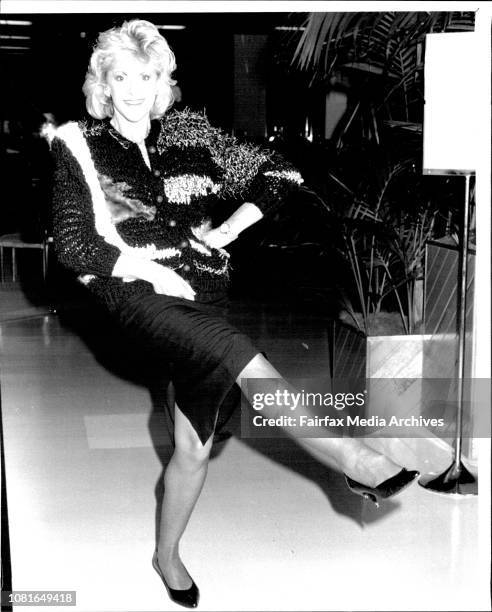 Elli Olsson in one of her Designs shows her pressure at VFL star Warwick capper being named on the 10 best dressed list at David Jones. May 06, 1987....