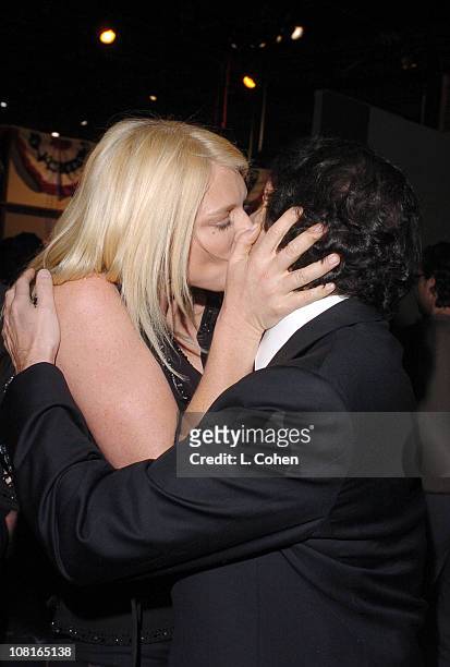 Peta Wilson and Peter Roth, president of Warner Bros. Television
