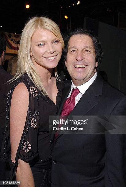Peta Wilson and Peter Roth, president of Warner Bros. Television