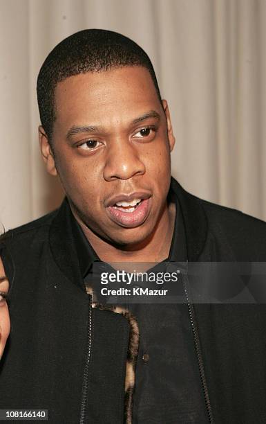 Jay-Z, President of Def Jam Records during Saks Fifth Avenue and Bono Host Launch of EDUN - March 11, 2005 at Saks Fifth Ave in New York City, New...