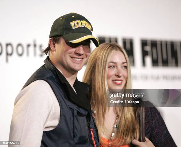 Brendan Fraser and wife Afton Smith during Marc Jacobs Celebrates the Opening of Three Los Angeles Stores - Red Carpet at Marc Jacobs Boutique in Los...