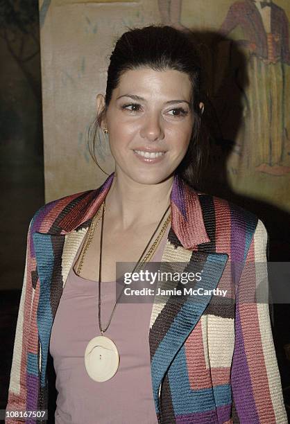 Marisa Tomei during Allure Magazine Editor-in-Chief Linda Wells Hosts Party for Photographer Michael Thompson's Book Images at Bemelmans Bar, The...