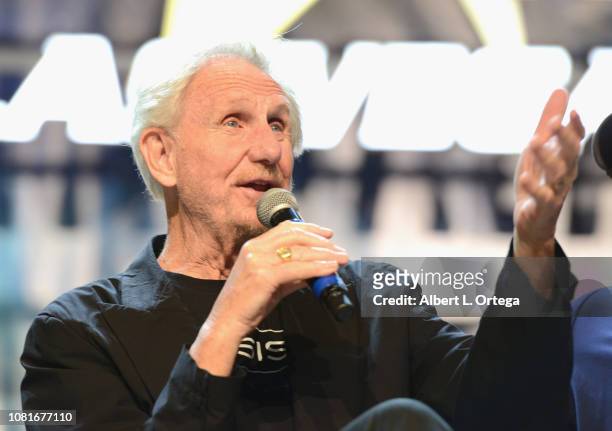 Actor/director Rene Auberjonois speaks at the 'Director's Cut' panel during the 17th annual official Star Trek convention at the Rio Hotel & Casino...