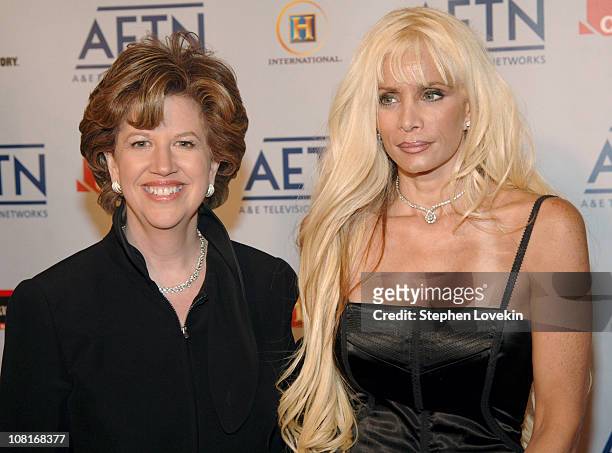 Abbe Raven and Victoria Gotti during 2005/2006 A&E Television Networks UpFront - Arrivals at Sea Grill, Rockefeller Center in New York City, New...