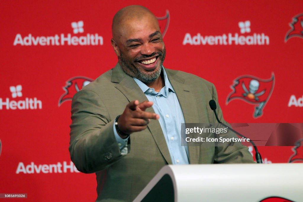 NFL: JAN  11 Bucs Coaches Press Conference