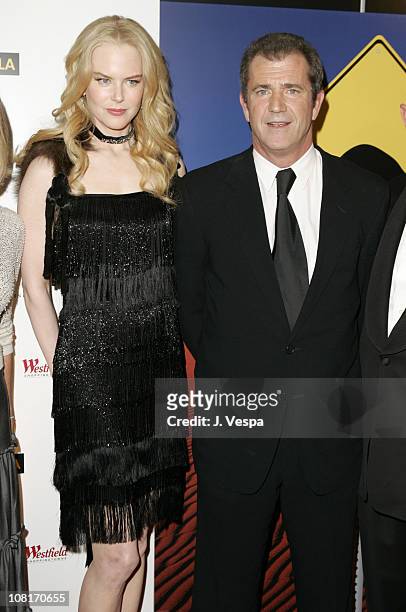 Nicole Kidman and Mel Gibson during 2nd Annual Penfolds Gala Black Tie Dinner - Red Carpet at Century Plaza Hotel in Los Angeles, California, United...