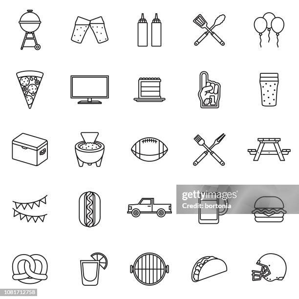 fußball-flaches design-icon-set - drive ball sports stock-grafiken, -clipart, -cartoons und -symbole