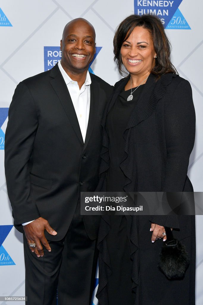 Darrell Green and Jewell Fenner attend the 2018 Robert F. Kennedy