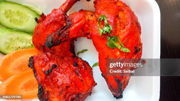 tandoori chicken - chicken tandoori stock pictures, royalty-free photos & images