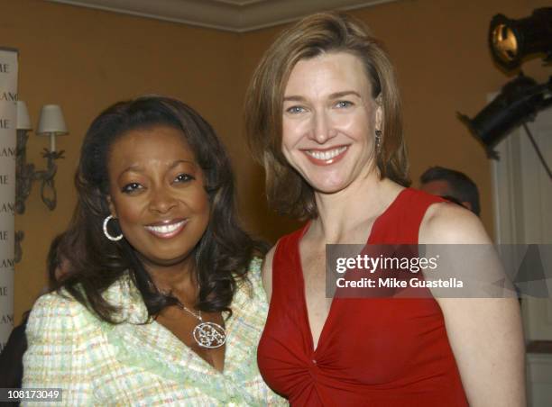 Star Jones-Reynolds and Brenda Strong during Luxury Lounge at the Peninsula Hotel - Day 1 at Peninsula Hotel in Beverly Hills, California, United...