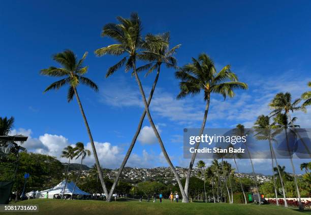 Course scenic view of the 16th hole during the third round of the Sony Open in Hawaii at Waialae Country Club on January 12, 2019 in Honolulu, Hawaii.