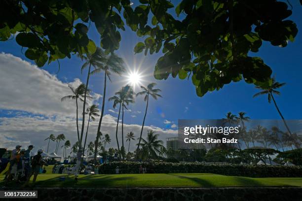 Course scenic view of the 12th hole during the third round of the Sony Open in Hawaii at Waialae Country Club on January 12, 2019 in Honolulu, Hawaii.