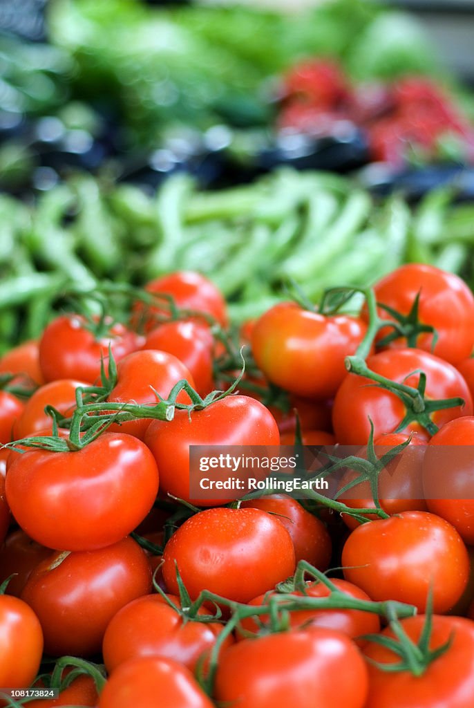 Produtos hortícolas no Mercado