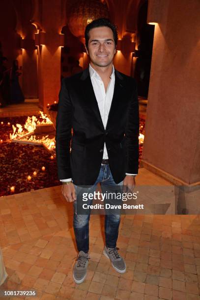Nelson Piquet Jr attends the ABB FIA Formula E Championship Dinner following the 2019 Marrakesh E-Prix at the Amanjena Resort on January 12, 2019 in...