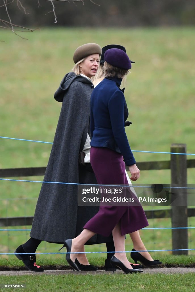 Royals attend church
