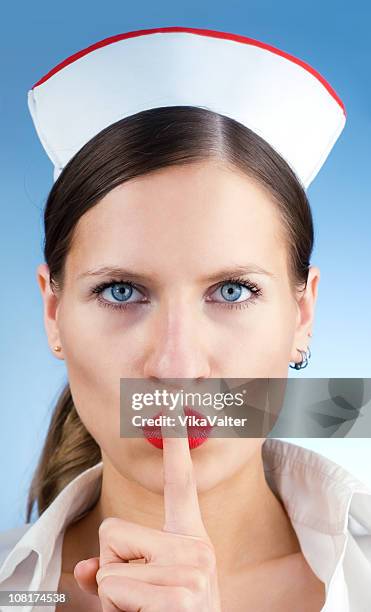 nurse - nurse silence stock pictures, royalty-free photos & images