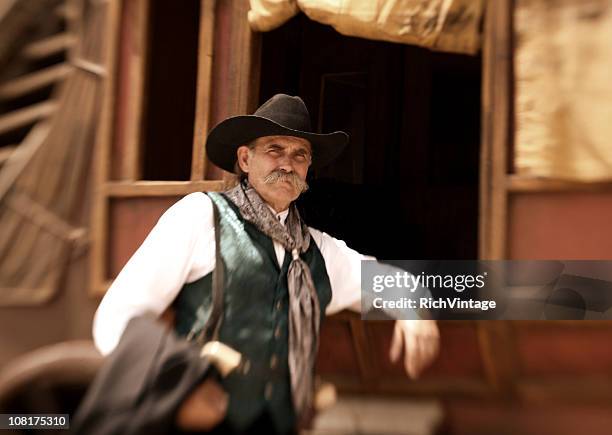 stagecoach driver - handlebar moustache stock pictures, royalty-free photos & images