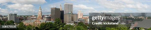 providence downtown panorama - providence rhode island stock pictures, royalty-free photos & images