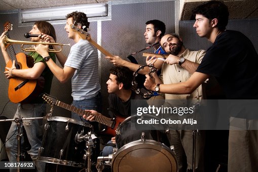 Many People In Band Playing Instruments High-Res Stock Photo - Getty Images