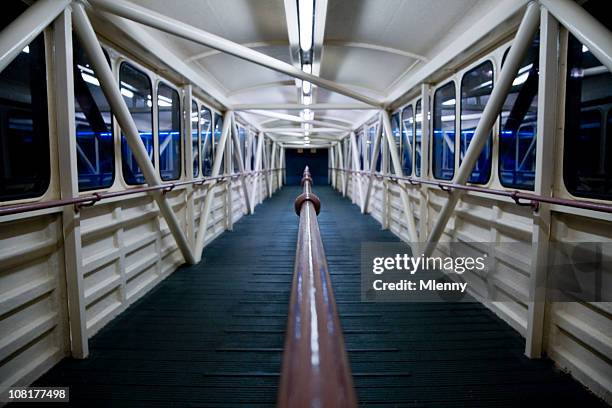 london thames terminal gangway - boat gangway stock pictures, royalty-free photos & images