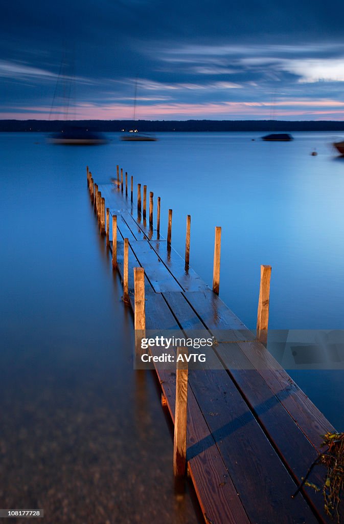 Long Exposure of Dock in Harbour