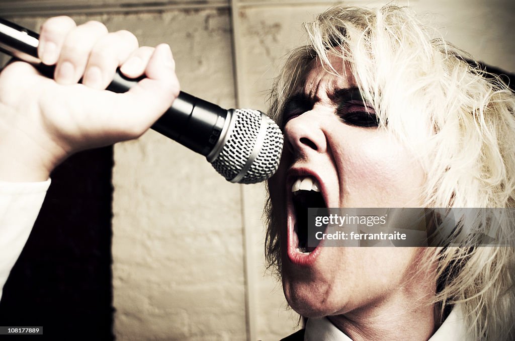 Punk singer.