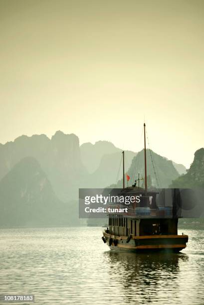 halong bay, vietnam - halong bay vietnam stock pictures, royalty-free photos & images