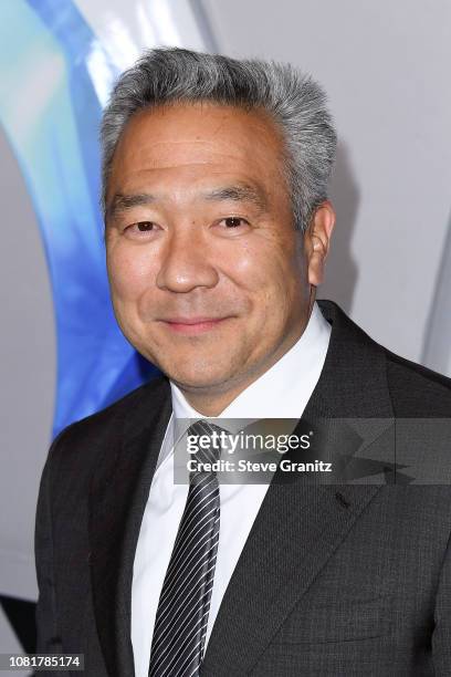 Chairman and CEO of Warner Bros. Entertainment Kevin Tsujihara attends the premiere of Warner Bros. Pictures' "Aquaman" at TCL Chinese Theatre on...